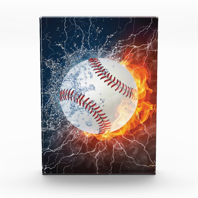 Baseball ball photo block (Front)
