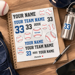 Baseball Ball Player Team Name Number Year