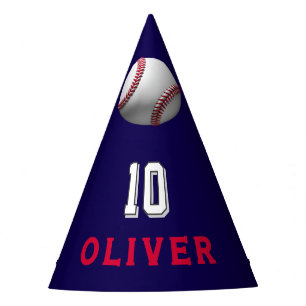 Baseball Ball Player Themed Birthday Party Hat