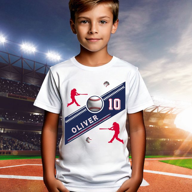 Baseball Ball Player Themed Birthday Party T-Shirt (Creator Uploaded)