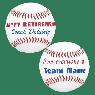Baseball Ball Retirement Gift