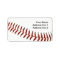 baseball ball stitching address label