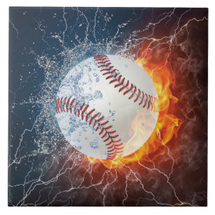 Baseball ball tile