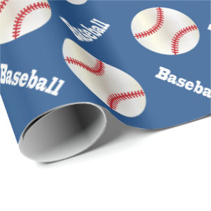 Baseball Balls   DIY Background Colour Wrapping Paper
