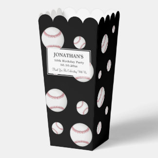 Baseball Balls Sport Theme Birthday Party Favour Box