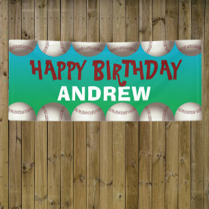 Baseball banner for birthday or any occasion