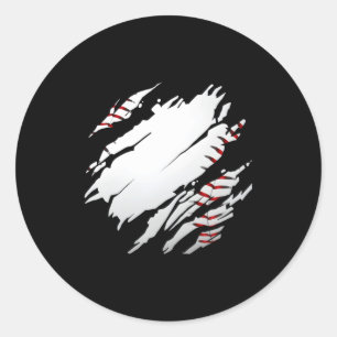 Baseball Baseball Classic Round Sticker