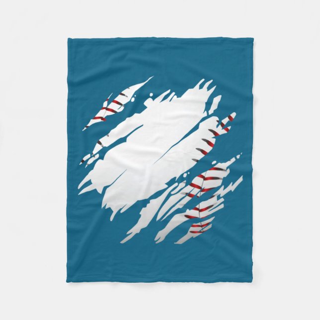 Baseball Baseball Fleece Blanket (Front)