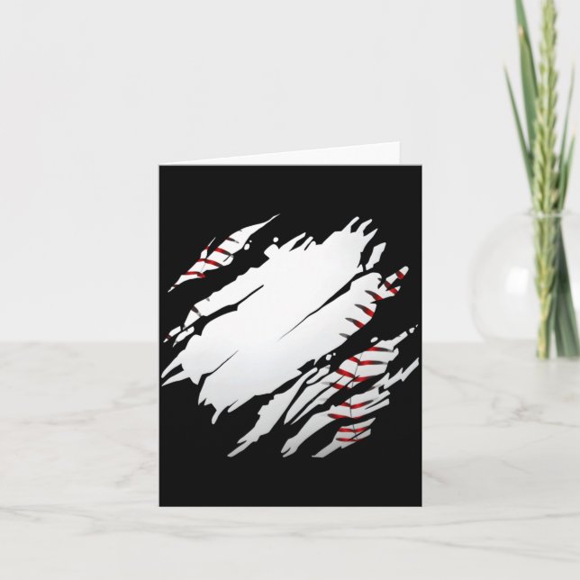 Baseball Baseball Illustration Card (Front)