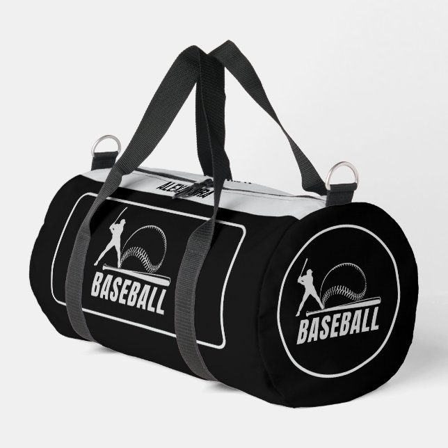 Baseball, Baseball Player, Team, Birthday Gift    Duffle Bag (Left Corner)