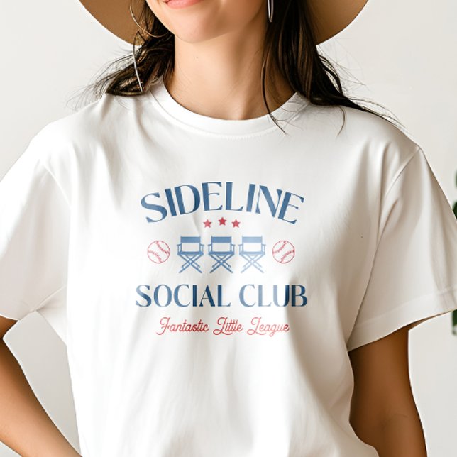 Baseball Baseline Social Club with league name T-Shirt (Creator Uploaded)