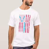 Baseball Bat USA Flag Sports Lover Men Women Kids