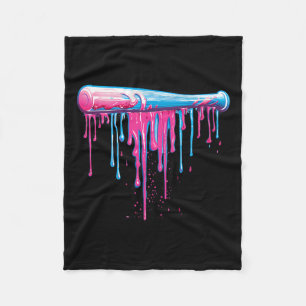 Baseball Bat With Sprinkles Drip For Men Boys  Fleece Blanket