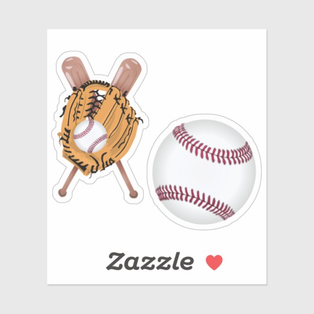 Baseball Bats and Baseball Glove (Sheet)