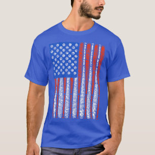 Baseball Bats As Us Flag Vintage Design T  T-Shirt