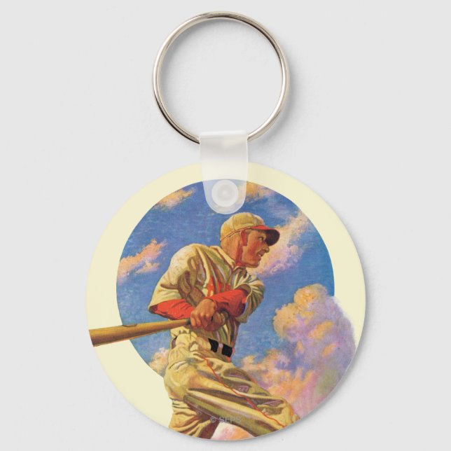 Baseball Batter Key Ring (Front)