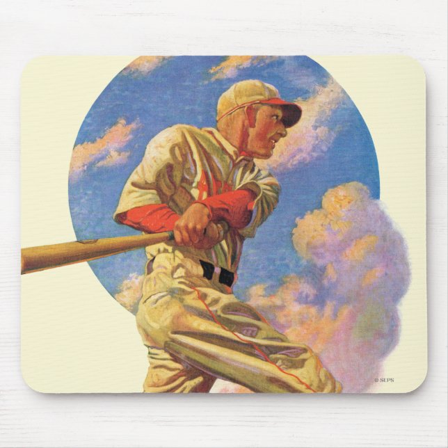 Baseball Batter Mouse Pad (Front)