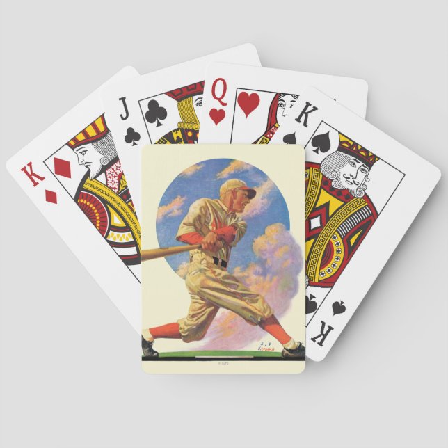 Baseball Batter Playing Cards (Back)