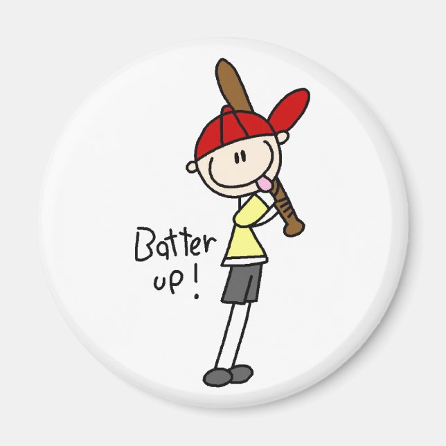 Baseball Batter Up Magnet (Front)