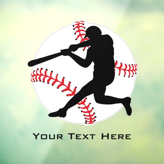 Baseball Batter Window Cling (Sheet 3)