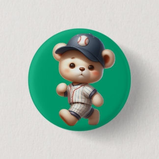 Baseball Bears 1 3 Cm Round Badge