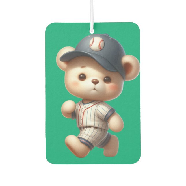 Baseball Bears 1 Car Air Freshener (Front)