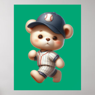Baseball Bears 1 Poster