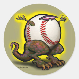 Baseball Beast Classic Round Sticker
