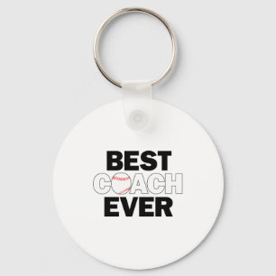 Baseball Best Coach Ever Mens Sports Team Coachs T Key Ring