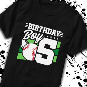 Baseball Birthday 5 Year Old Boy 5th Birthday T-Shirt