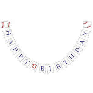 Baseball Birthday  Bunting