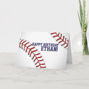 Baseball Birthday Card