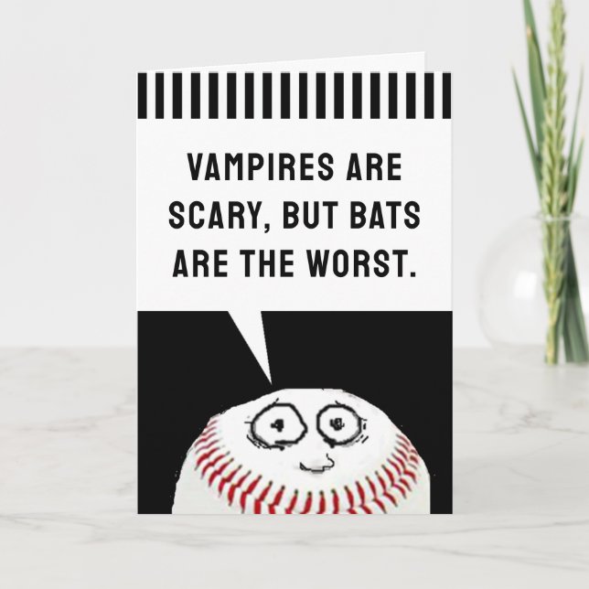 Baseball Birthday Card (Front)