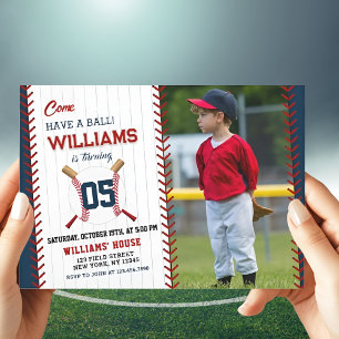 Baseball Birthday Come Have a ball Party Invitation