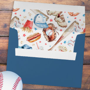 Baseball Birthday  Envelope