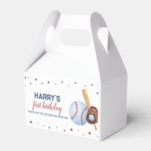 Baseball Birthday Favour Box Batter Up