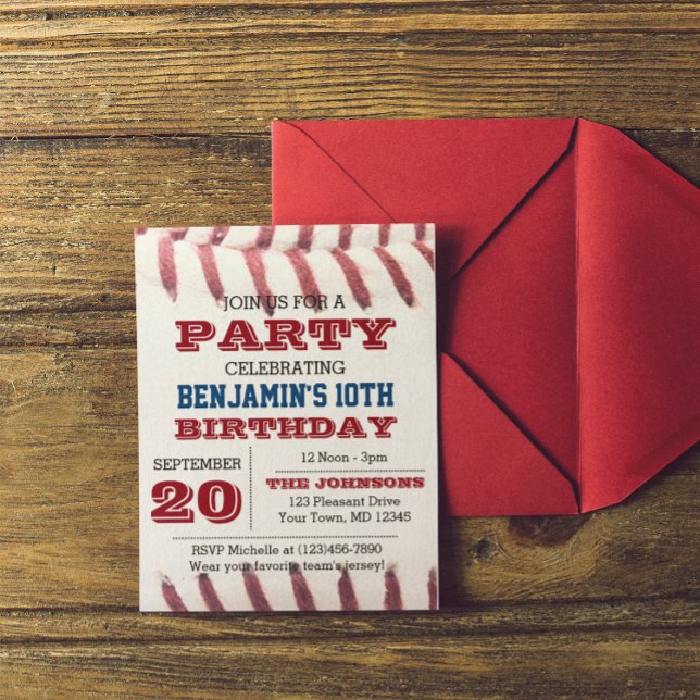 Baseball Birthday Invitation (Creator Uploaded)