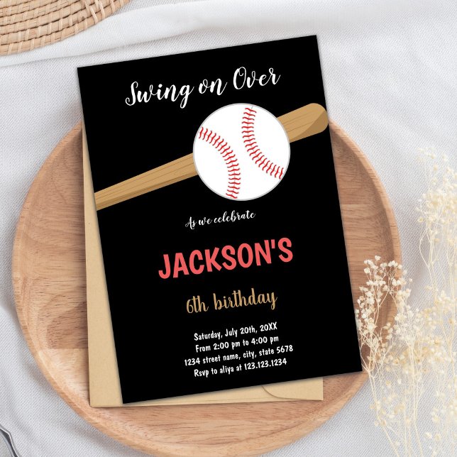Baseball Birthday Invitation (Baseball Birthday Invitations)