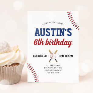 Baseball Birthday Invitation