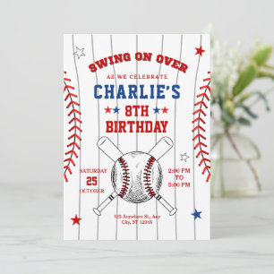 Baseball Birthday Invitation, Baseball Invite