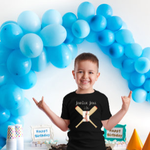 baseball Birthday Name   T-Shirt