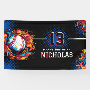 Baseball Birthday Party Banner