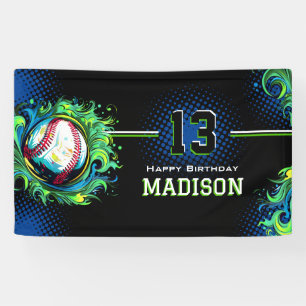 Baseball Birthday Party Banner