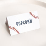 Baseball Birthday Party Food Labels Place Card<br><div class="desc">Add a finishing touch to your little one's birthday party decor with these baseball themed food labels.</div>