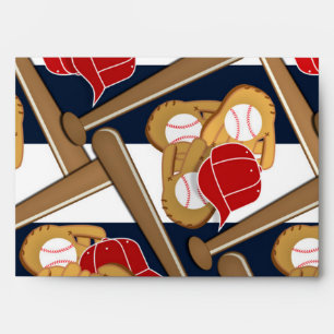 Baseball Birthday Party Invitations Envelopes