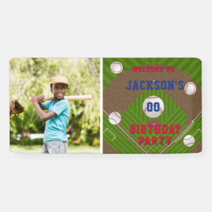 Baseball Birthday Party Photo Banner