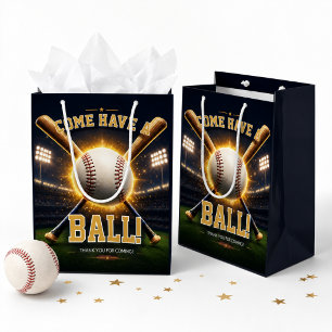 Baseball Birthday Party Sports Theme  Medium Gift Bag