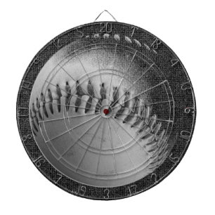 Baseball (black and white)l dartboard