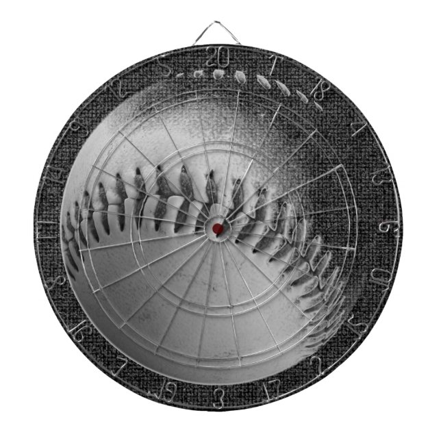 Baseball (black and white)l dartboard (Front)