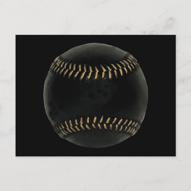baseball black postcard (Front)